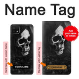 Samsung Galaxy A22 5G Hard Case Death Skull with custom name