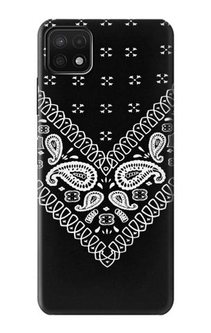 Samsung Galaxy A22 5G Hard Case Bandana Black Pattern