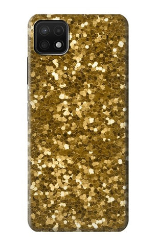 Samsung Galaxy A22 5G Hard Case Gold Glitter Graphic Print