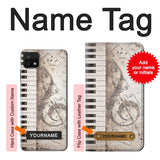 Samsung Galaxy A22 5G Hard Case Music Note with custom name