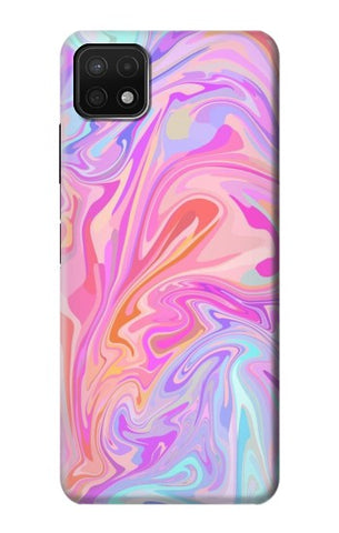 Samsung Galaxy A22 5G Hard Case Digital Art Colorful Liquid