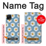 Samsung Galaxy A22 5G Hard Case Floral Daisy with custom name