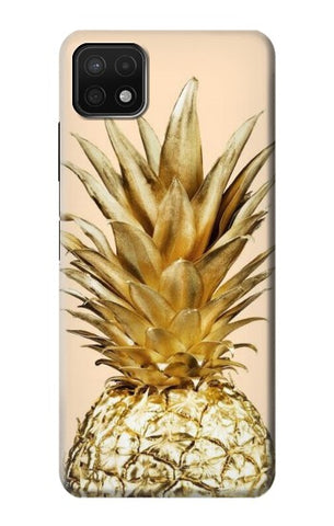 Samsung Galaxy A22 5G Hard Case Gold Pineapple