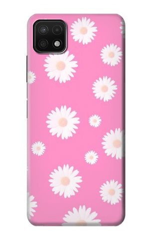 Samsung Galaxy A22 5G Hard Case Pink Floral Pattern