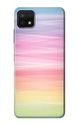 Samsung Galaxy A22 5G Hard Case Colorful Rainbow Pastel