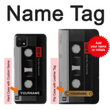 Samsung Galaxy A22 5G Hard Case Vintage Cassette Tape with custom name