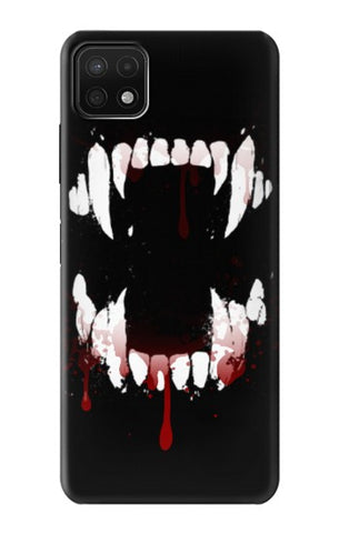 Samsung Galaxy A22 5G Hard Case Vampire Teeth Bloodstain