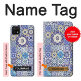 Samsung Galaxy A22 5G Hard Case Moroccan Mosaic Pattern with custom name