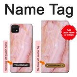 Samsung Galaxy A22 5G Hard Case Blood Marble with custom name