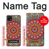 Samsung Galaxy A22 5G Hard Case Hippie Art Pattern with custom name