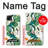 Samsung Galaxy A22 5G Hard Case Leaf Life Birds with custom name