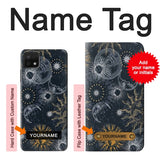 Samsung Galaxy A22 5G Hard Case Moon and Sun with custom name