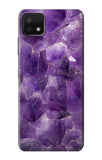 Samsung Galaxy A22 5G Hard Case Purple Quartz Amethyst Graphic Printed