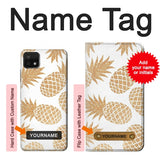 Samsung Galaxy A22 5G Hard Case Seamless Pineapple with custom name