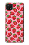 Samsung Galaxy A22 5G Hard Case Strawberry Pattern