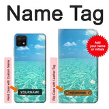 Samsung Galaxy A22 5G Hard Case Summer Ocean Beach with custom name