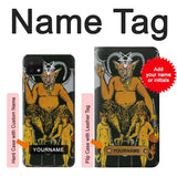 Samsung Galaxy A22 5G Hard Case Tarot Card The Devil with custom name