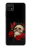 Samsung Galaxy A22 5G Hard Case Dark Gothic Goth Skull Roses