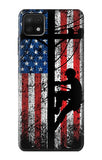 Samsung Galaxy A22 5G Hard Case Electrician Lineman American Flag