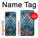 Samsung Galaxy A22 5G Hard Case Mermaid Fish Scale with custom name