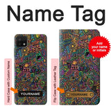 Samsung Galaxy A22 5G Hard Case Psychedelic Art with custom name