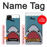 Samsung Galaxy A22 5G Hard Case Cartoon Shark Sea Diving with custom name