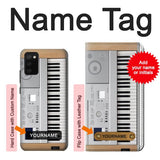 Samsung Galaxy A02s, M02s Hard Case Keyboard Digital Piano with custom name