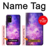 Samsung Galaxy A02s, M02s Hard Case Milky Way Galaxy with custom name