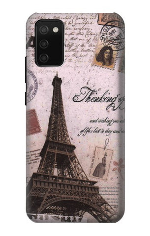 Samsung Galaxy A02s, M02s Hard Case Paris Postcard Eiffel Tower