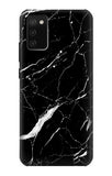 Samsung Galaxy A02s, M02s Hard Case Black Marble Graphic Printed