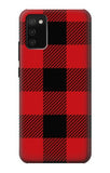 Samsung Galaxy A02s, M02s Hard Case Red Buffalo Check Pattern