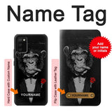 Samsung Galaxy A02s, M02s Hard Case Funny Monkey God Father with custom name