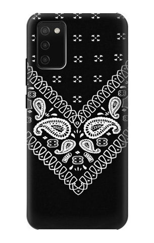 Samsung Galaxy A02s, M02s Hard Case Bandana Black Pattern