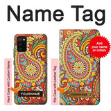 Samsung Galaxy A02s, M02s Hard Case Floral Paisley Pattern Seamless with custom name