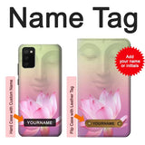 Samsung Galaxy A02s, M02s Hard Case Lotus flower Buddhism with custom name