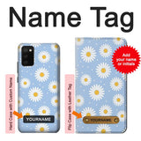 Samsung Galaxy A02s, M02s Hard Case Daisy Flowers Pattern with custom name