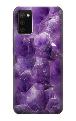 Samsung Galaxy A02s, M02s Hard Case Purple Quartz Amethyst Graphic Printed