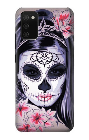 Samsung Galaxy A02s, M02s Hard Case Sugar Skull Steam Punk Girl Gothic