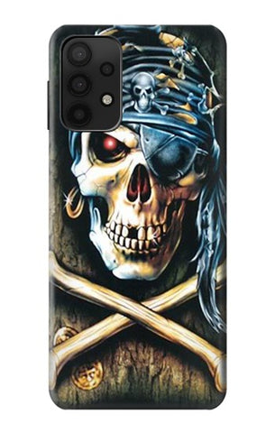 Samsung Galaxy A32 5G Hard Case Pirate Skull Punk Rock