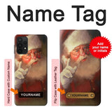 Samsung Galaxy A32 5G Hard Case Xmas Santa Claus with custom name