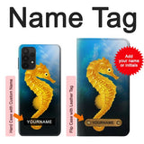 Samsung Galaxy A32 5G Hard Case Seahorse Underwater World with custom name