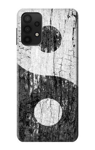 Samsung Galaxy A32 5G Hard Case Yin Yang Wood