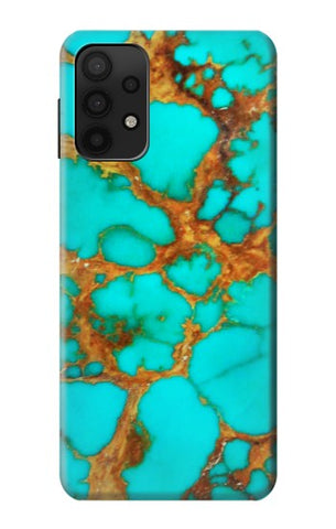 Samsung Galaxy A32 5G Hard Case Aqua Copper Turquoise Gems