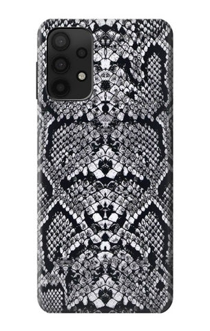 Samsung Galaxy A32 5G Hard Case White Rattle Snake Skin