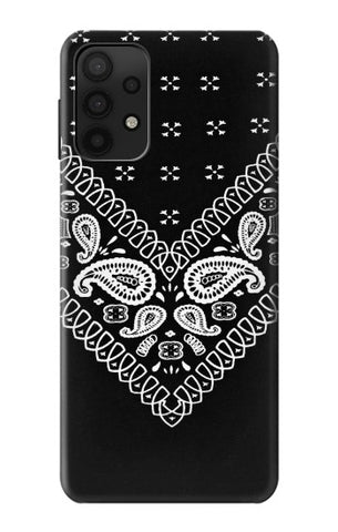 Samsung Galaxy A32 5G Hard Case Bandana Black Pattern
