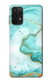 Samsung Galaxy A32 5G Hard Case Green Marble Graphic Print