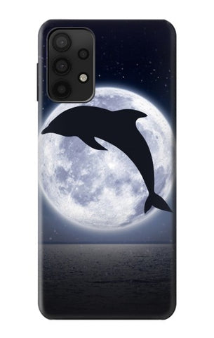 Samsung Galaxy A32 5G Hard Case Dolphin Moon Night