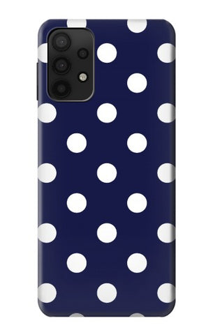 Samsung Galaxy A32 5G Hard Case Blue Polka Dot