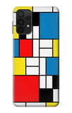 Samsung Galaxy A32 5G Hard Case Piet Mondrian Line Art Composition