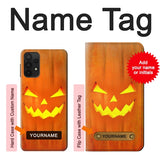 Samsung Galaxy A32 5G Hard Case Pumpkin Halloween with custom name
